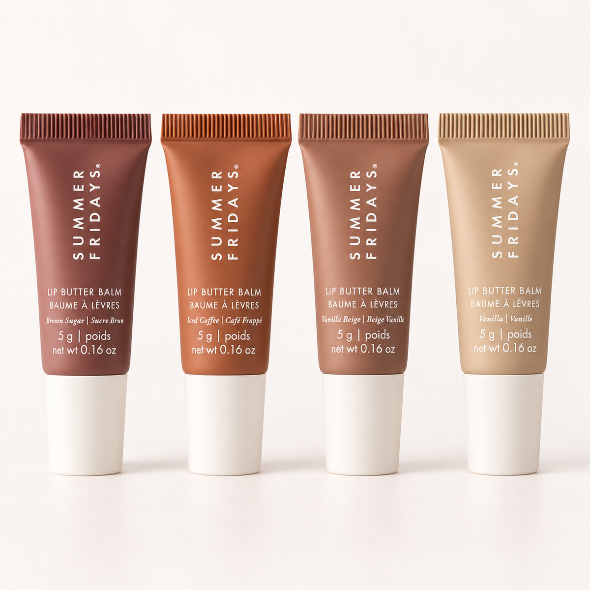 Summer Fridays Mini Naturals Lip Butter Balm Set ā 4 x 5g