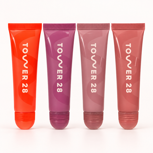 Tower 28 LipSoftie Tinted Lip Treatment Set – 4-Piece Bundle