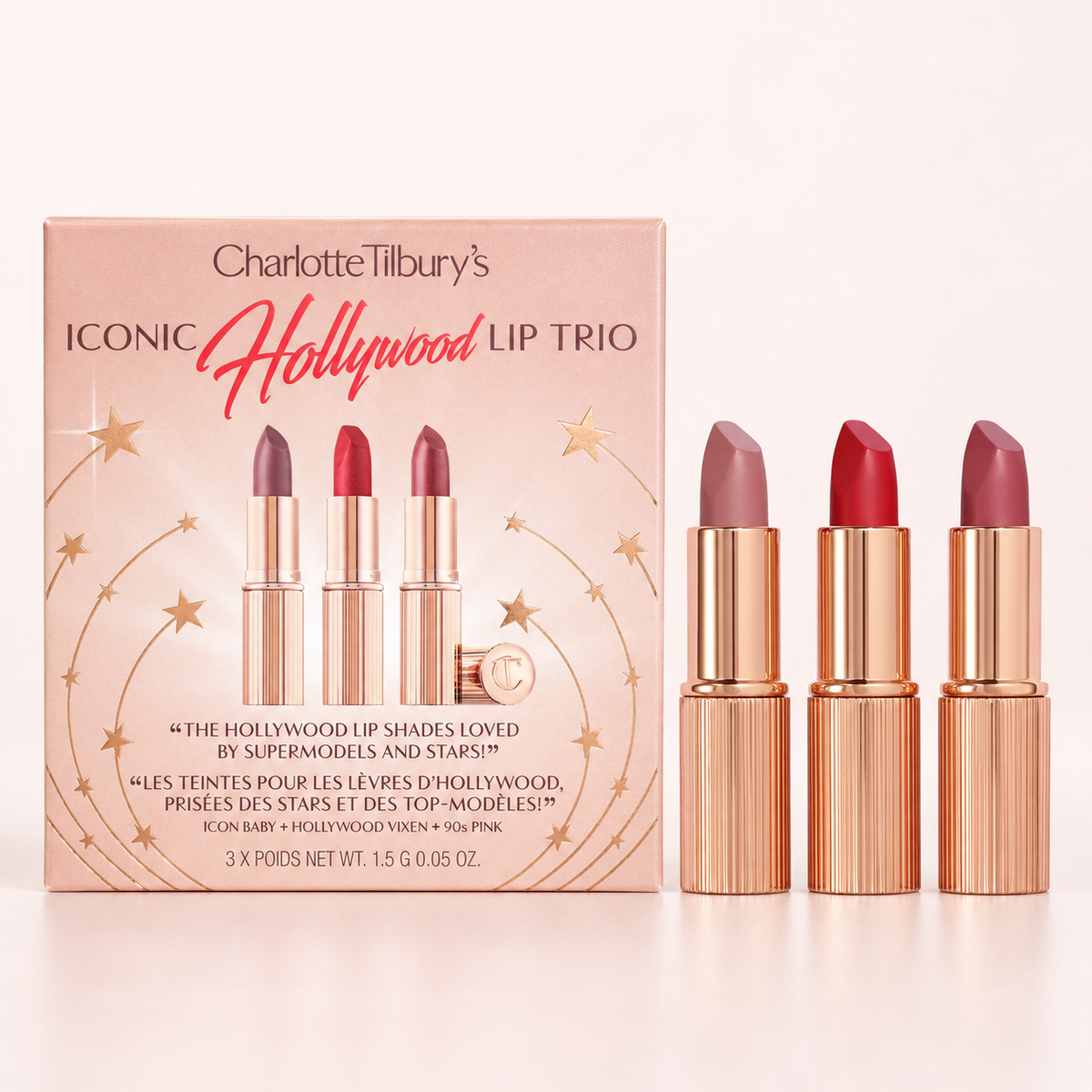 Charlotte Tilbury 3-in-1 Lipstick Set – 3 Lipsticks | Buy Set