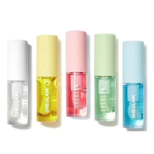 SHEGLAM Lip Plumpers & Lip Oils Set – Pack of 5