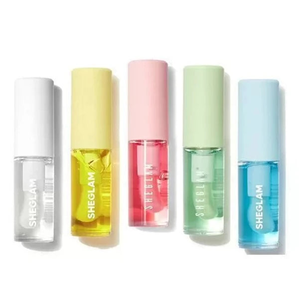 SHEGLAM Lip Plumpers & Lip Oils Set – Pack of 5