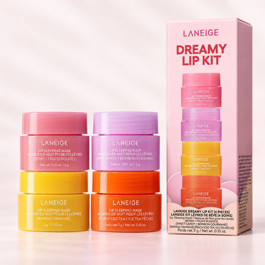 LANEIGE Lip Dreamy Kit – Lip Sleeping Mask Bundle of 4
