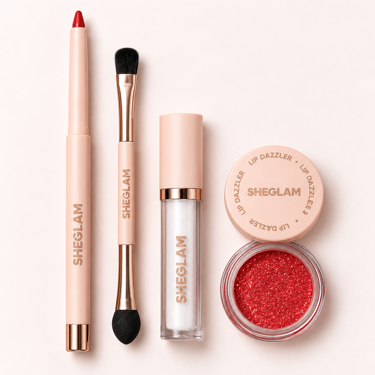 SHEGLAM LIP DAZZLER GLITTER KIT 4 IN 1